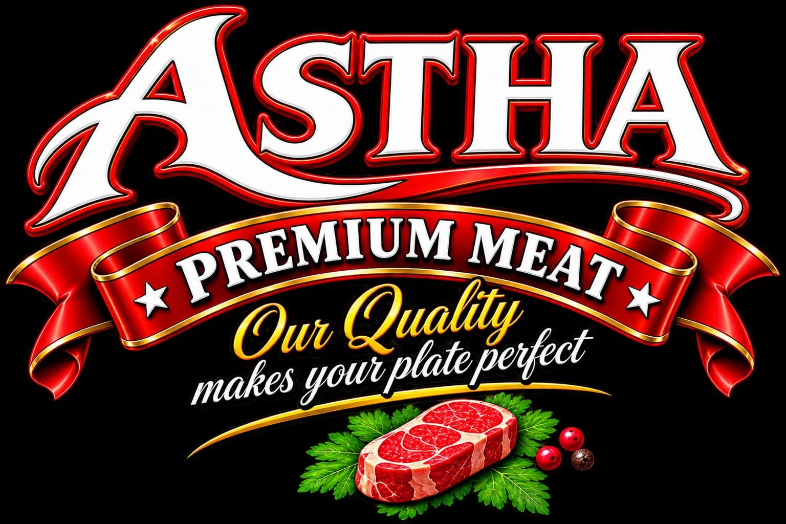 logo astha premium meat